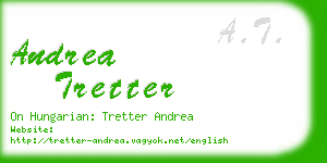 andrea tretter business card